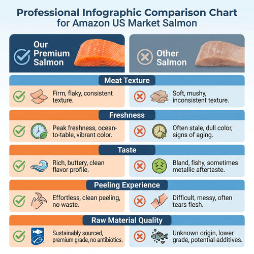 Premium Sashimi-Grade Atlantic Salmon - Freshly Cut Fillet | 100% Raw-Safe, Rich Marbling & Melt-in-Your-Mouth Texture